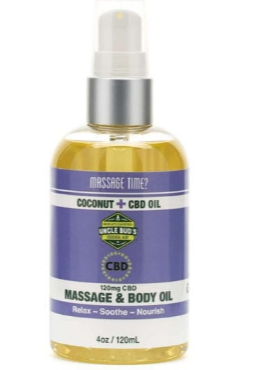 Uncle Bud’s CBD Massage & Body Oil