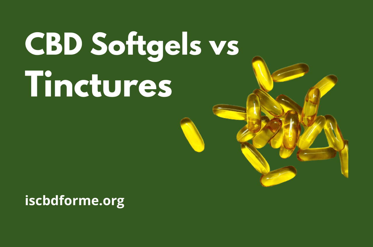 CBD Softgels vs Tinctures and the Benefits